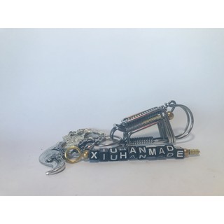 Móc Khóa Thủ Công Inox Phối ( mẫu 9)