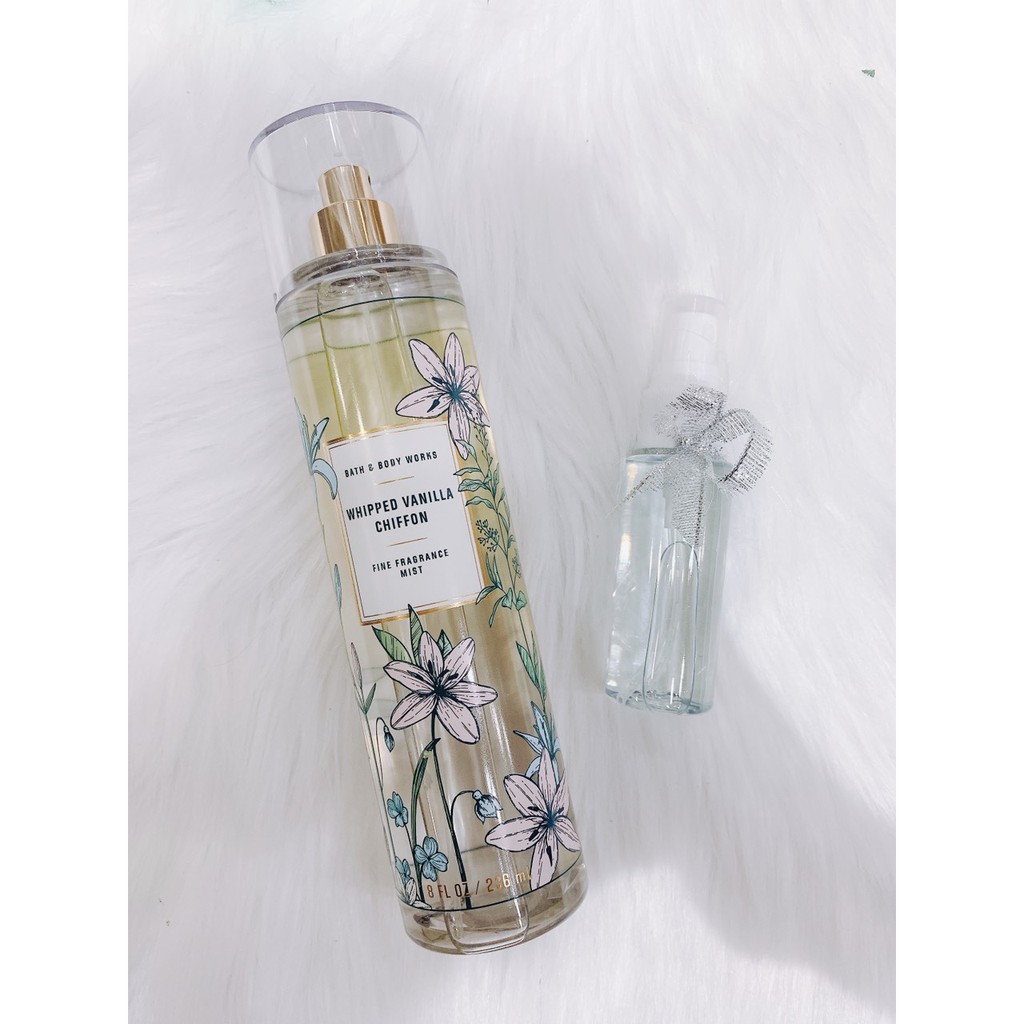 (33ML)XỊT THƠM WHIPPED VANILLA BATH AND BODYWORKS