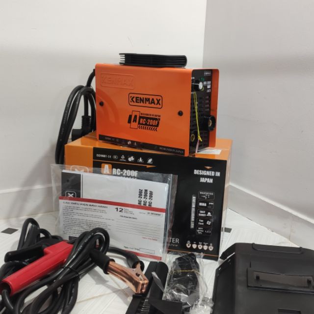 Máy hàn điện tử mini KENMAX ARC 200F, máy hàn gia đình, lõi đồng, bảo hành 6 tháng
