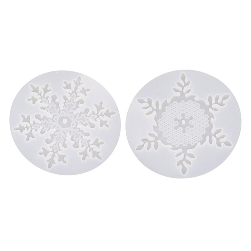 Khuôn Silicone Tạo Hình Bông Tuyết 3D Trang Trí Bánh