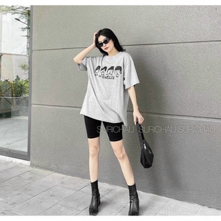 SET ÁO THUN IN QUẦN LEGGING NGỐ
