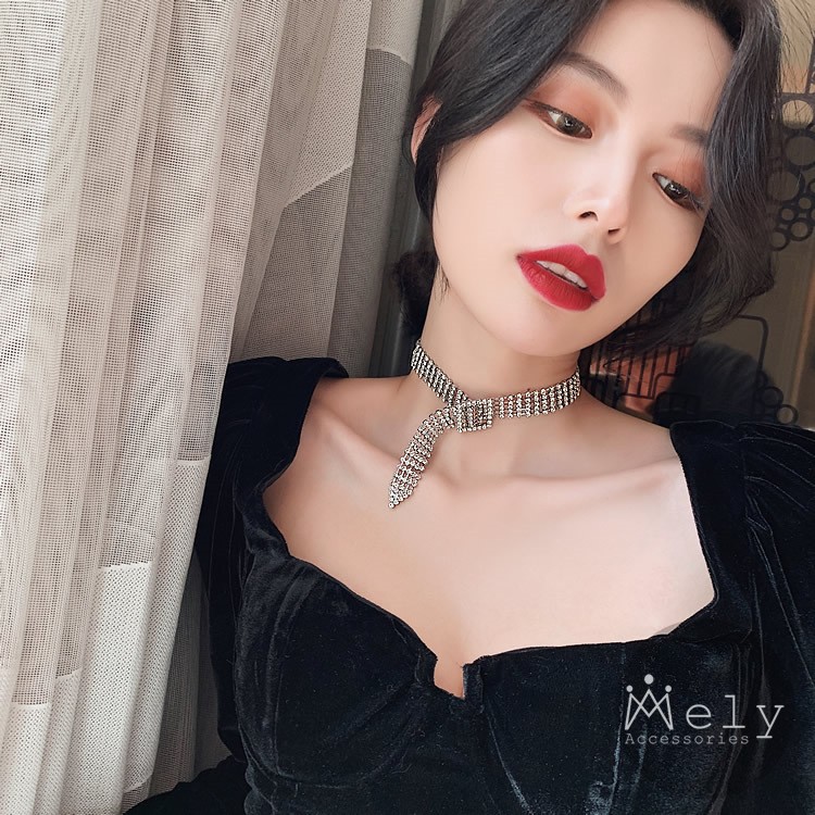 VÒNG CỔ CHOKER ĐÍNH ĐÁ - MELY 1021