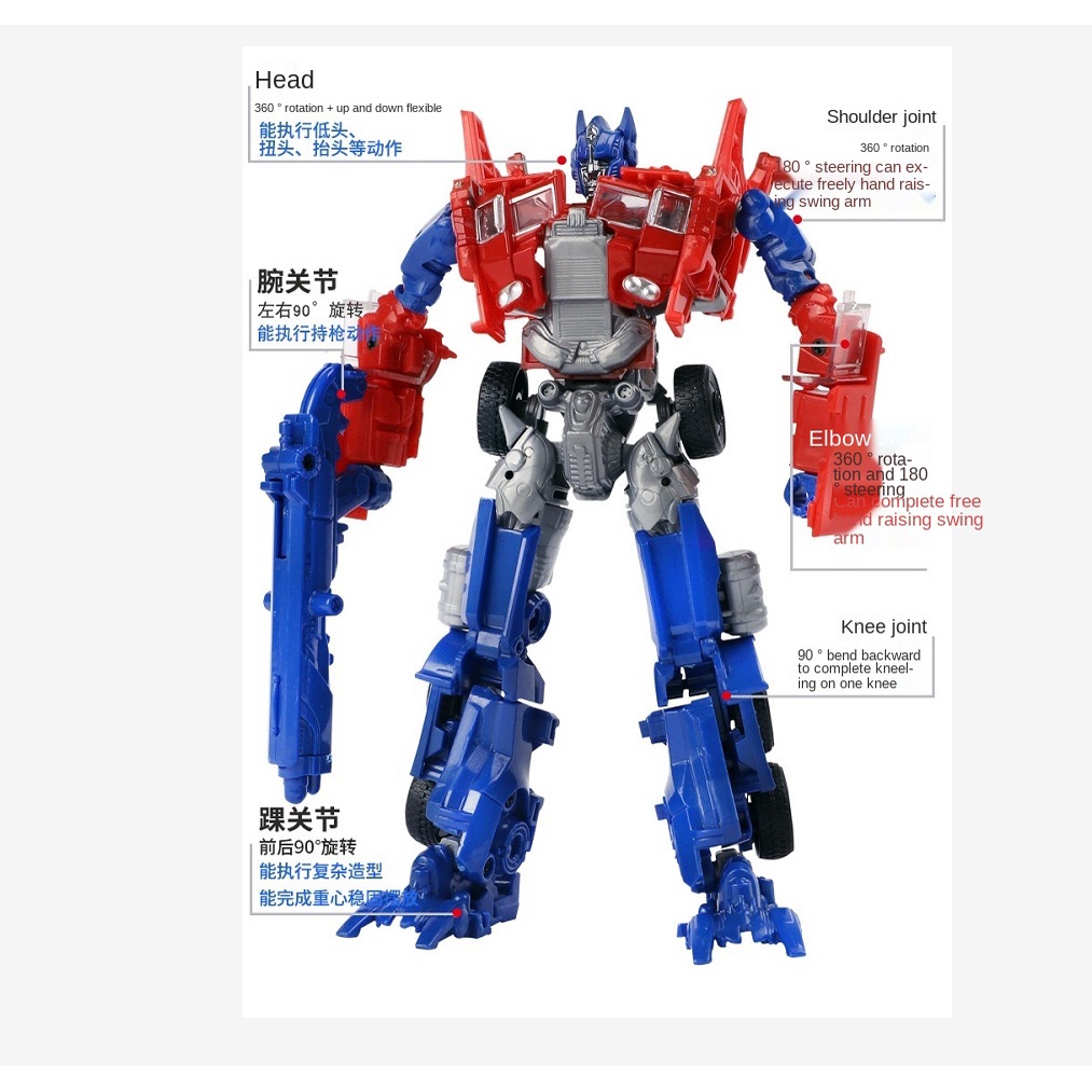 Đồ chơi rô bốt biến hình nhân vật optimus prime độc đáo