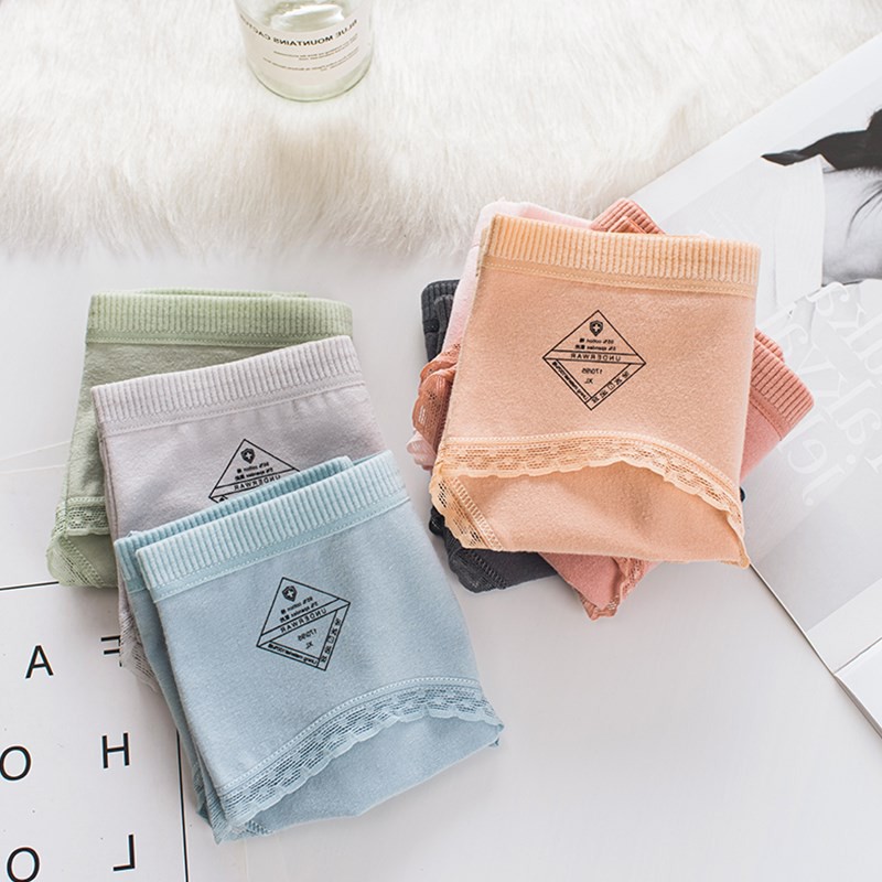 Quần lót nữ cotton cạp sọc kháng khuẩn thun lạnh dễ thương sexxy gợi cảm (8 màu) | BigBuy360 - bigbuy360.vn