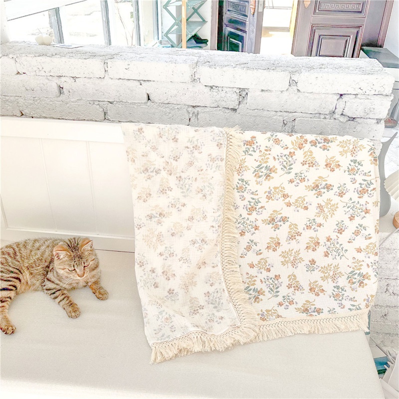 Chăn Quấn Em Bé Bằng Cotton Mềm Mại Phối Tua Rua Phong Cách Hồi Giáo Dùng Làm Đạo Cụ Chụp Ảnh