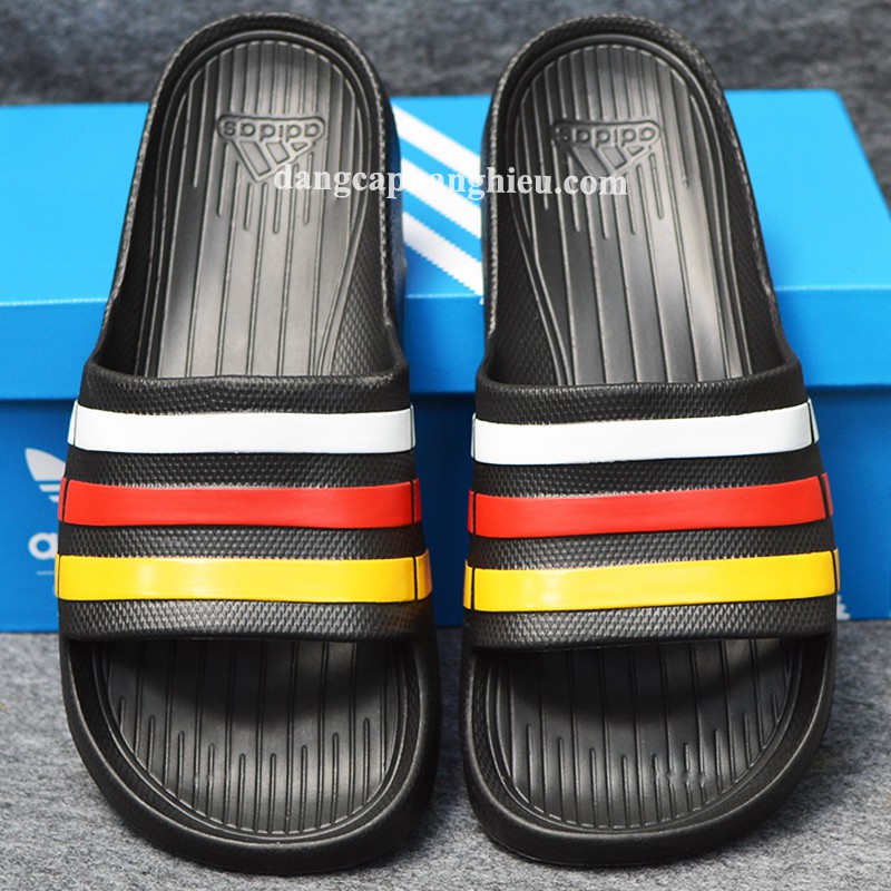 Dép Adidas Duramo chính hãng den trắng đỏ vàng
