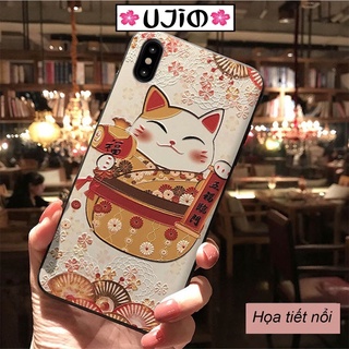 Ốp lưng mèo thần tài -  Họa tiết in nổi - Chống sốc chống xước hoàn thiện tốt - iphone 7/8plus , iphone11