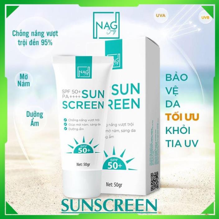 Kem chống nắng body SUN SCREEN tính chất vật lý dưỡng trắng da cho cả da dầu mụn SPF50+