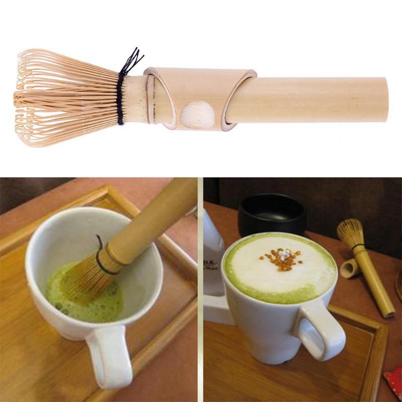 Cọ Khuấy Trà Xanh Bằng Tre Chuyên Nghiệp
