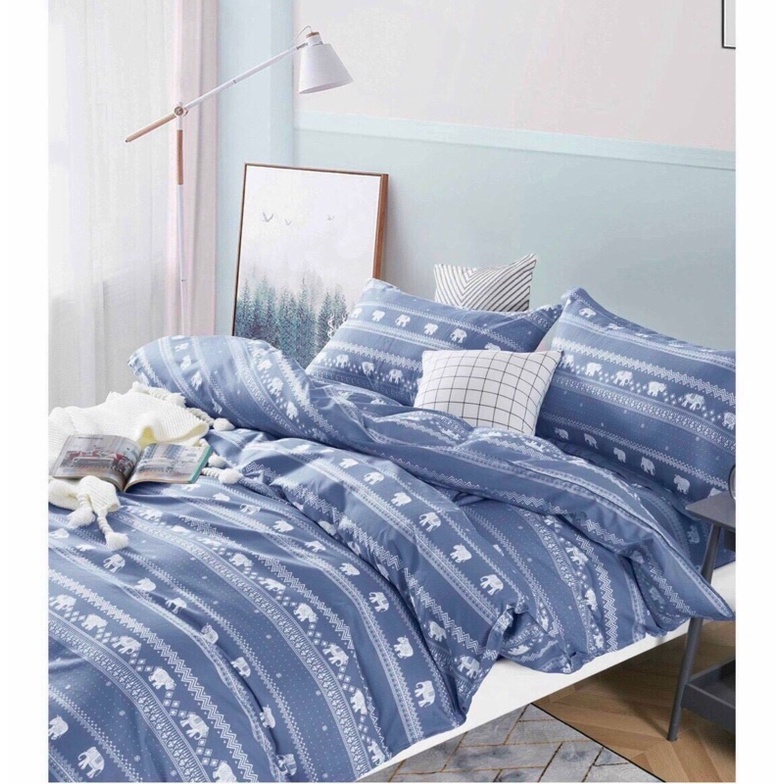 SALE Bộ ga gối cotton Hàn Quốc 4 món size 1m-1m8 nệm 3-15cmÔM DÂY KHOÁ | BigBuy360 - bigbuy360.vn