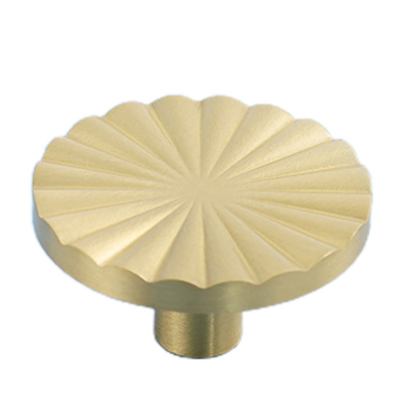 Tay Nắm Cửa Kim Loại Hình Hoa Hướng Dương Phong Cách Châu Âu