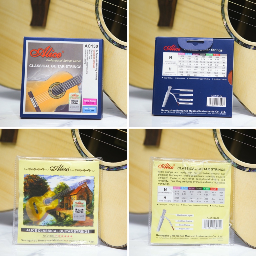 [ CHÍNH HÃNG ] Dây đàn Guitar Classic ALICE - AC106 & AC130 dây đàn nylon chất lượng cao - Guitar Sa