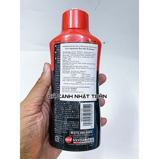 MEN VI SINH CAO CẤP CHO BỂ CÁ BEST BIO AQUARISTA GEX (NHẬT BẢN) 300ML