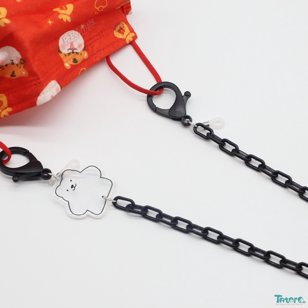 Dây đeo kính và khẩu trang Gấu Mập Sắc Màu Nhóc Bông Hoa Trái Tim Phi Hành Gia