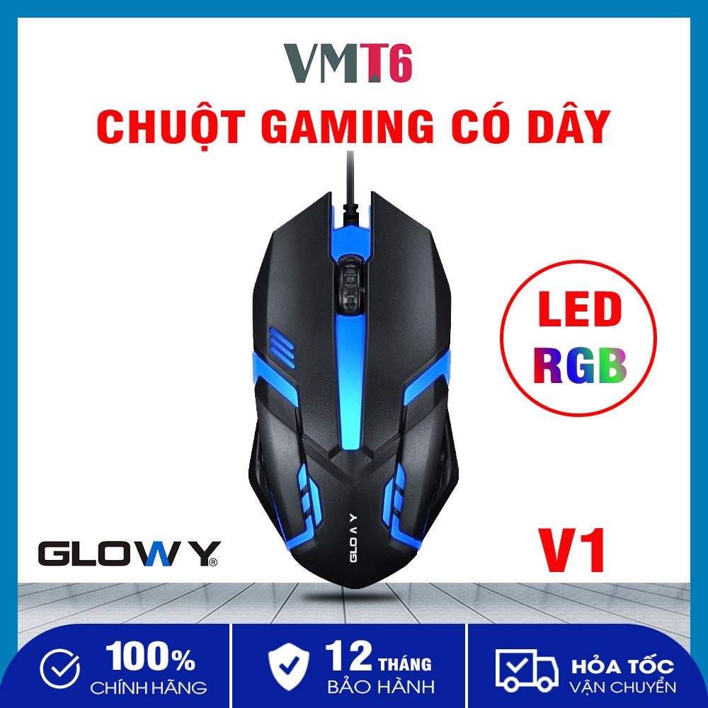 Chuột máy tính Gloway V1 LED _ Bảo hành 12 tháng