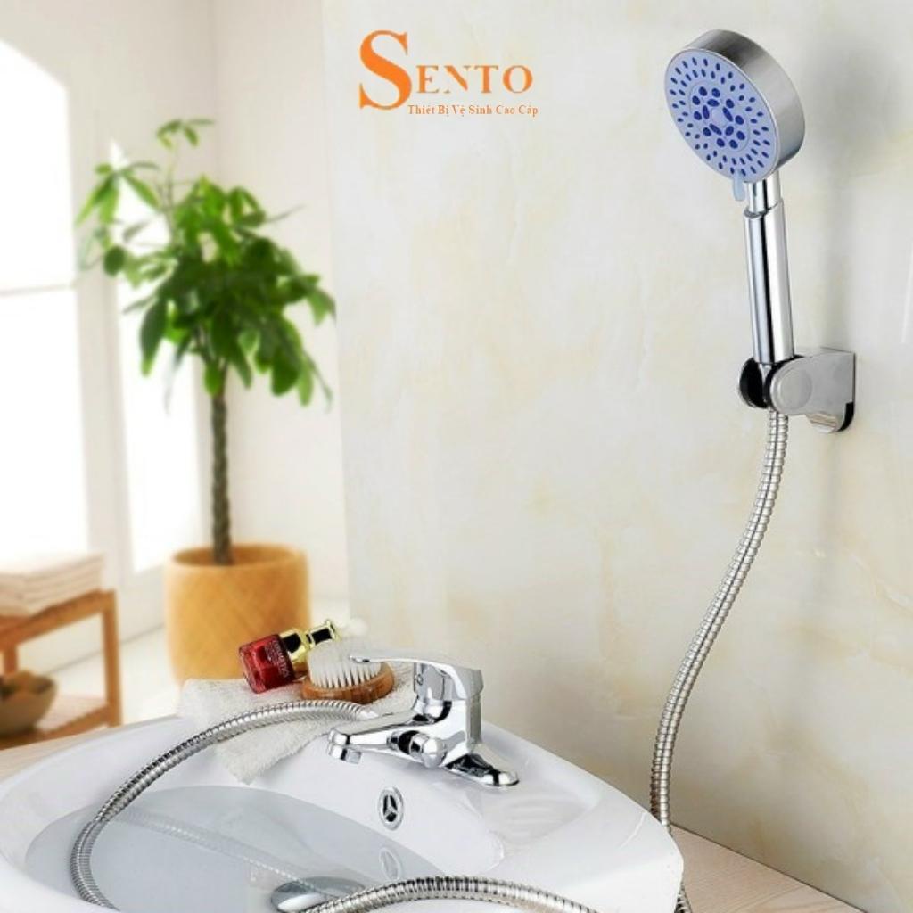 Vòi lavabo chậu rửa mặt kết hợp vòi sen tắm tăng áp SENTO thiết bị nhà tắm ST32