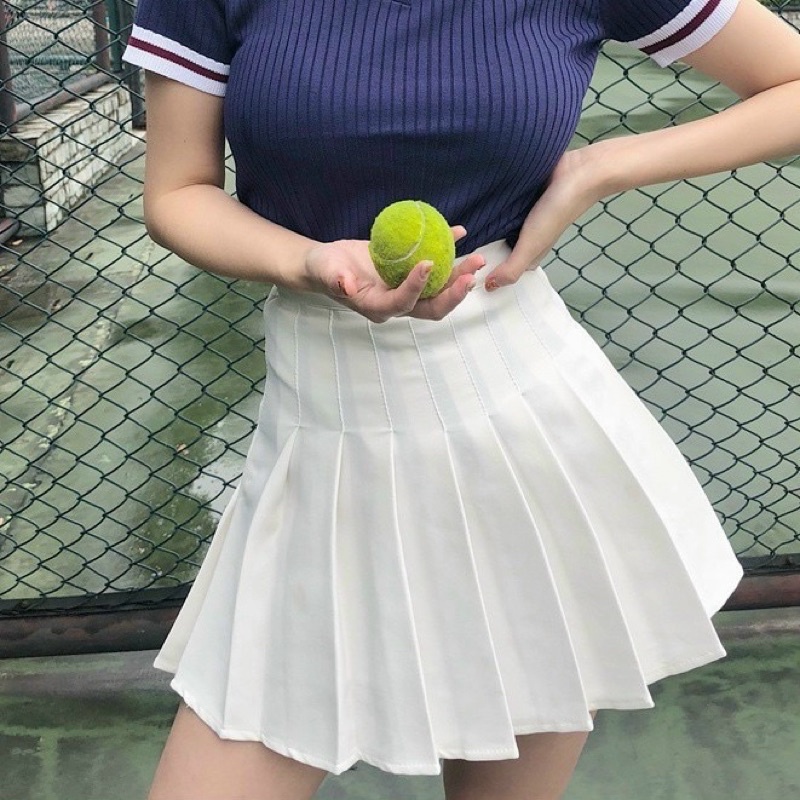 Chân Váy Xếp Ly Tennis Skirt Chữ A Dáng Ngắn Phong Cách Hàn Quốc M830