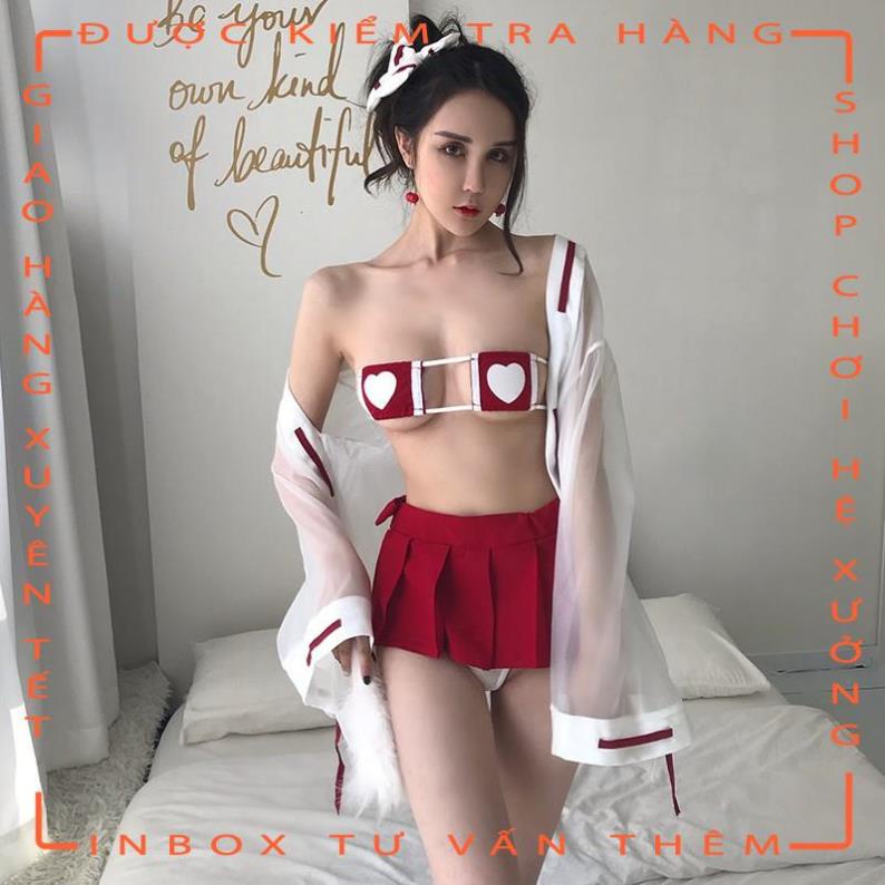 Đồ ngủ Cosplay y tá kèm áo choàng hút hồn  - hot tiktok | BigBuy360 - bigbuy360.vn