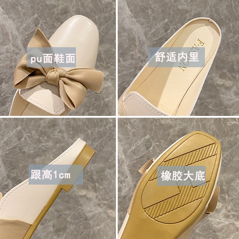 Giày bít mũi nữ IELGY đế bằng thiết kế thời trang