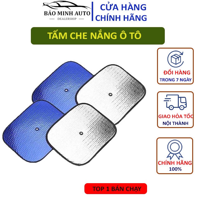 [Mã LIFEAU5SALE giảm 10% đơn 50K] Tấm Che Nắng Ô Tô - Tấm Chắn Nắng Ô Tô Loại Dày, Tráng Bạc Chống Nóng