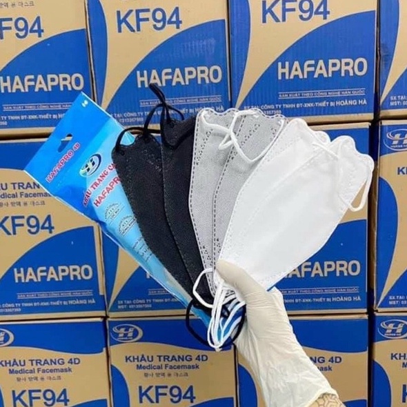 Khẩu Trang 4D KF94 Hafapro Túi 10 Cái