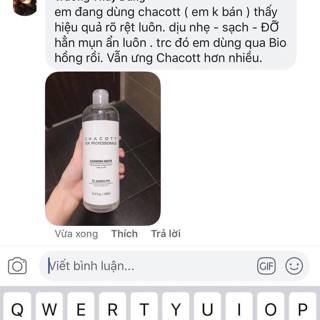 Tẩy trang Chacott