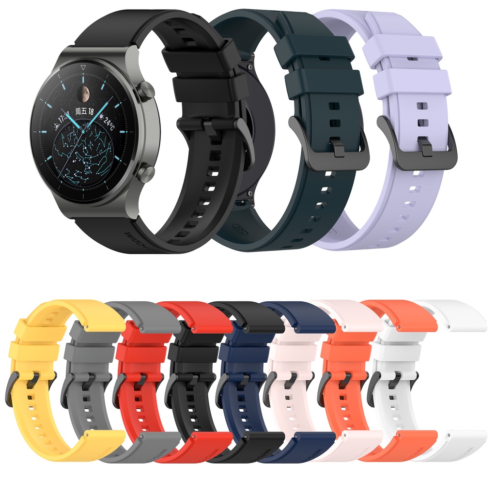 Dây đeo đồng hồ silicon rộng 22mm dành cho Huawei Watch Buds GT 2 3 GT2 Pro GT2e GT3 46mm GT3 SE