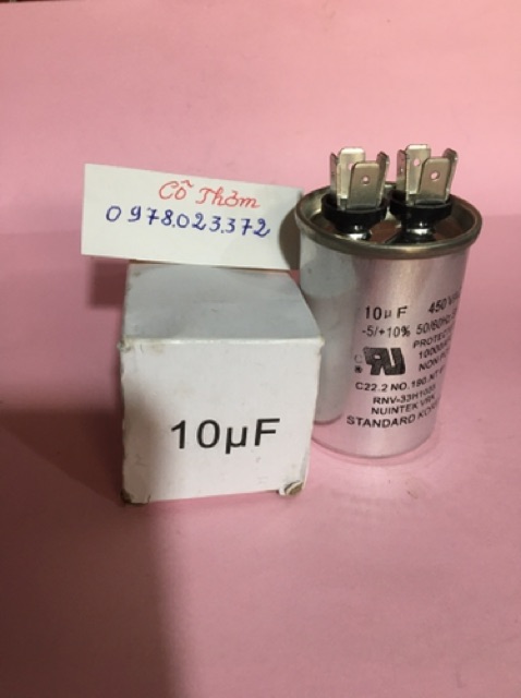 Tụ dầu ngâm 450vac - 10uf, 15uf, 20uf
