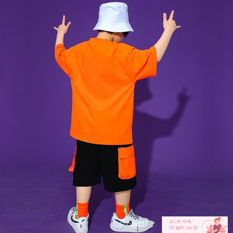 Bộ Thun Bé Trai Túi Hộp - Set Bộ Túi Hộp Champs 30-42kg - Bộ Bé Trai Năng Động Phong Cách Hip Hop - N&D Kid