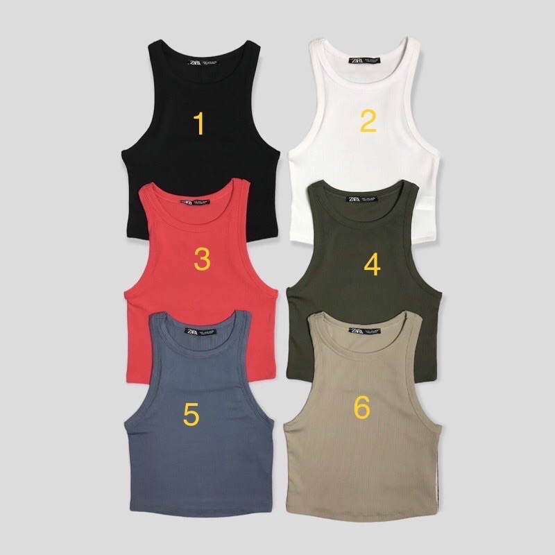 ÁO SÁT NÁCH THUN GÂN CROPTOP