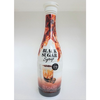 [Chai 600g] SI RÔ ĐƯỜNG ĐEN TRANG TRÍ TRÀ SỮA, BÁNH, KEM [Korea] NOKCHAWON Black Sugar Syrup
