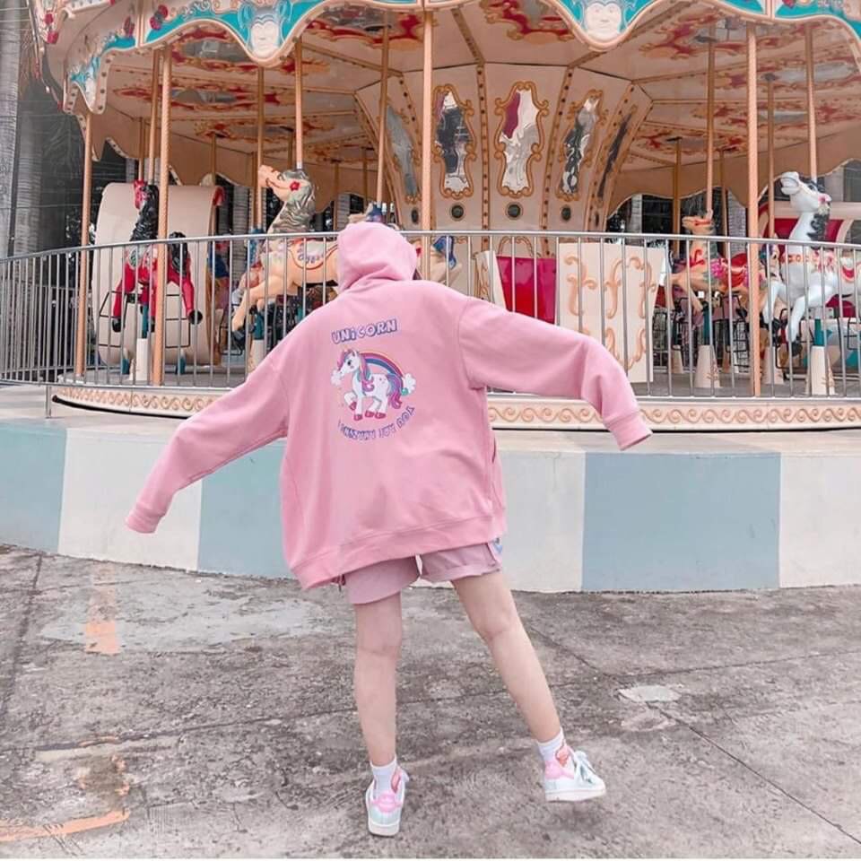 Áo khoác thun nỉ ngoại in hình con ngựa Freesize Dưới 65KG AK50 | BigBuy360 - bigbuy360.vn