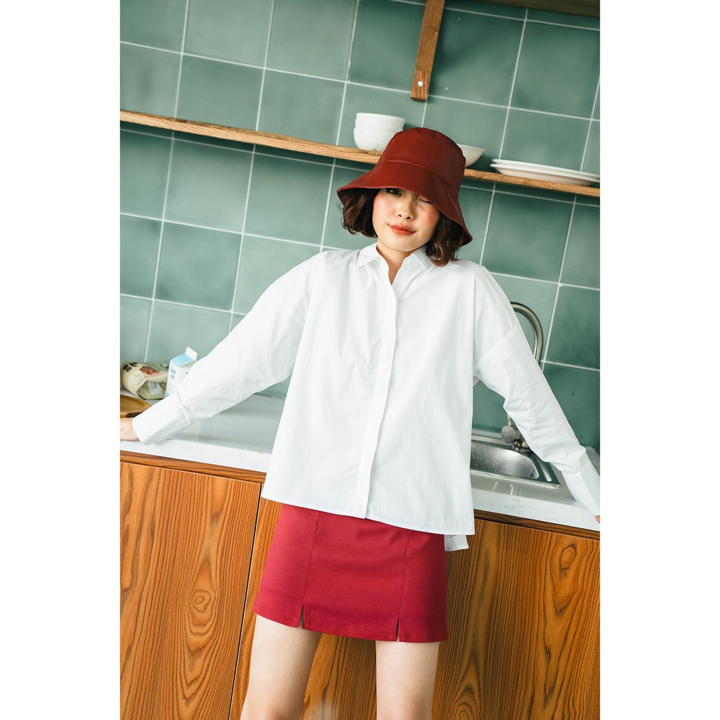 [Mã WABRWA8 giảm 15% đơn 99k] DOTTIE - Váy Ngắn Xẻ Tà Đỏ Nữ S0022 | BigBuy360 - bigbuy360.vn