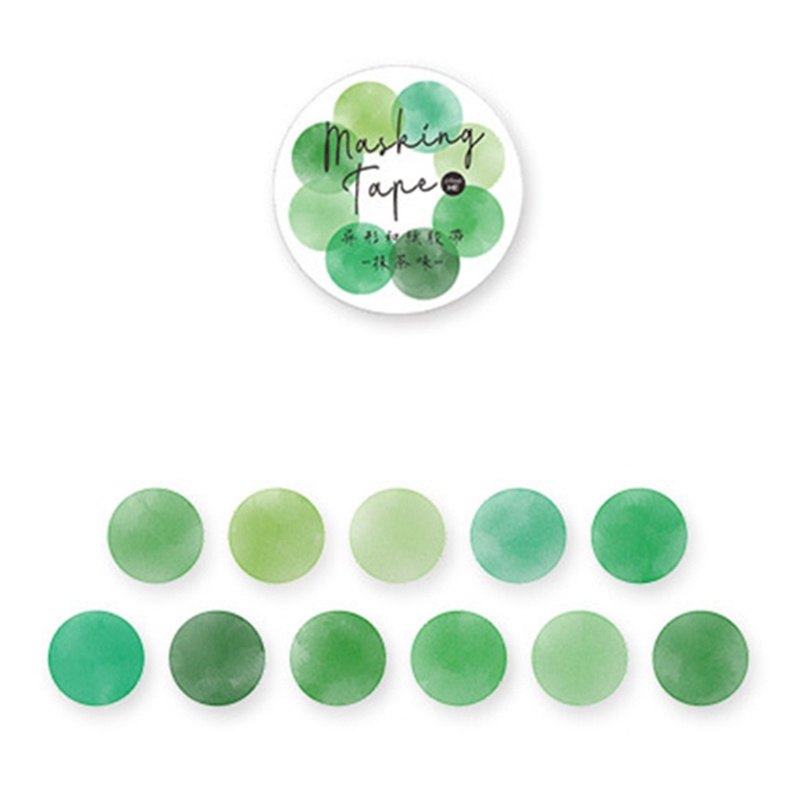 Set 100 băng keo dán chấm bi nhiều màu sắc