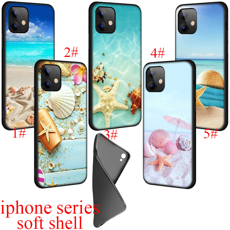 Ốp Lưng Phong Cách Bãi Biển Xinh Xắn Cho Iphone 5 5s 6 6s 7 8 Plus X Se Xr Xs Max