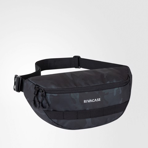 Túi đeo chéo/Túi bao tử Nam Nữ  RIVACASE 7614  chất liệu PTE chống nước đỉnh camo, họa tiết Camo đẹp xuất sắc