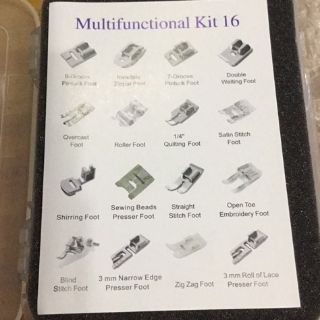 Bộ 16 chân vịt máy may gia đình