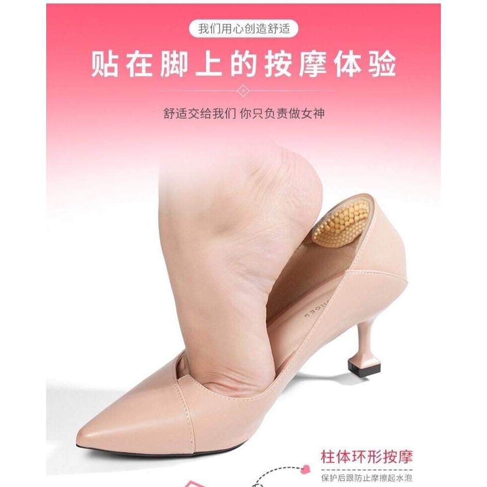 Sét 2 miếng lót giày 4d - Miếng lót gót giày silicon 4 D chống trầy chân vừa chống tuột gót (1 cặp)