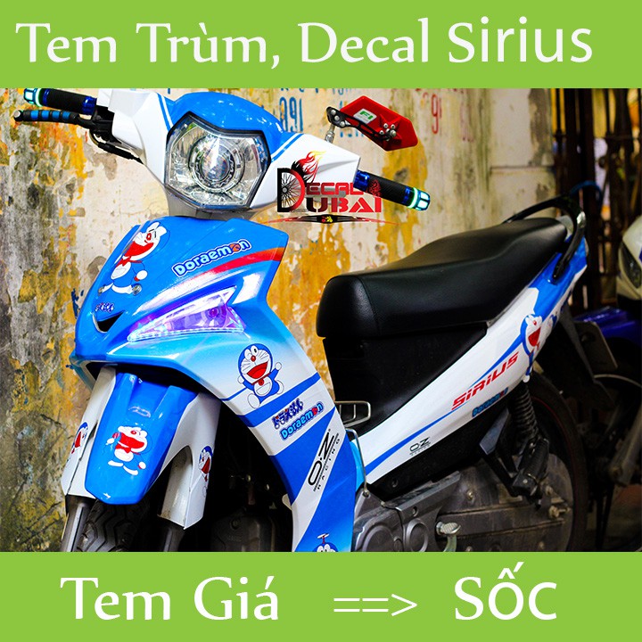 KM Tem trùm sirius FI xanh trắng doremon