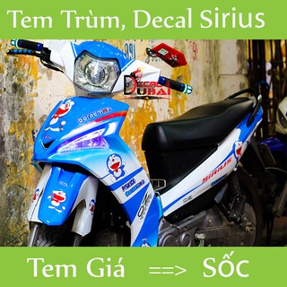 KM Tem trùm sirius FI xanh trắng doremon
