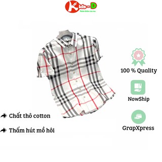Sơ mi kẻ cho bé trai size đại