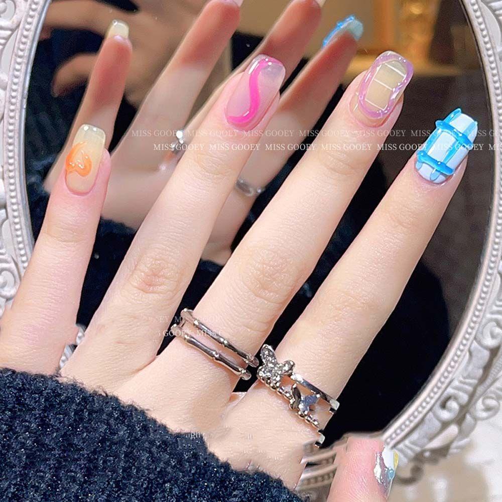 OCEANMAP Gel Sơn Móng Tay 5D Co Giãn Trong Mờ Phong Cách Hàn Quốc DIY