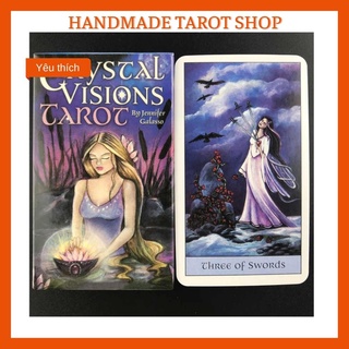 Bộ bài tarot cực đẹp Crystal Vision chuẩn size 7x12 có sẵn