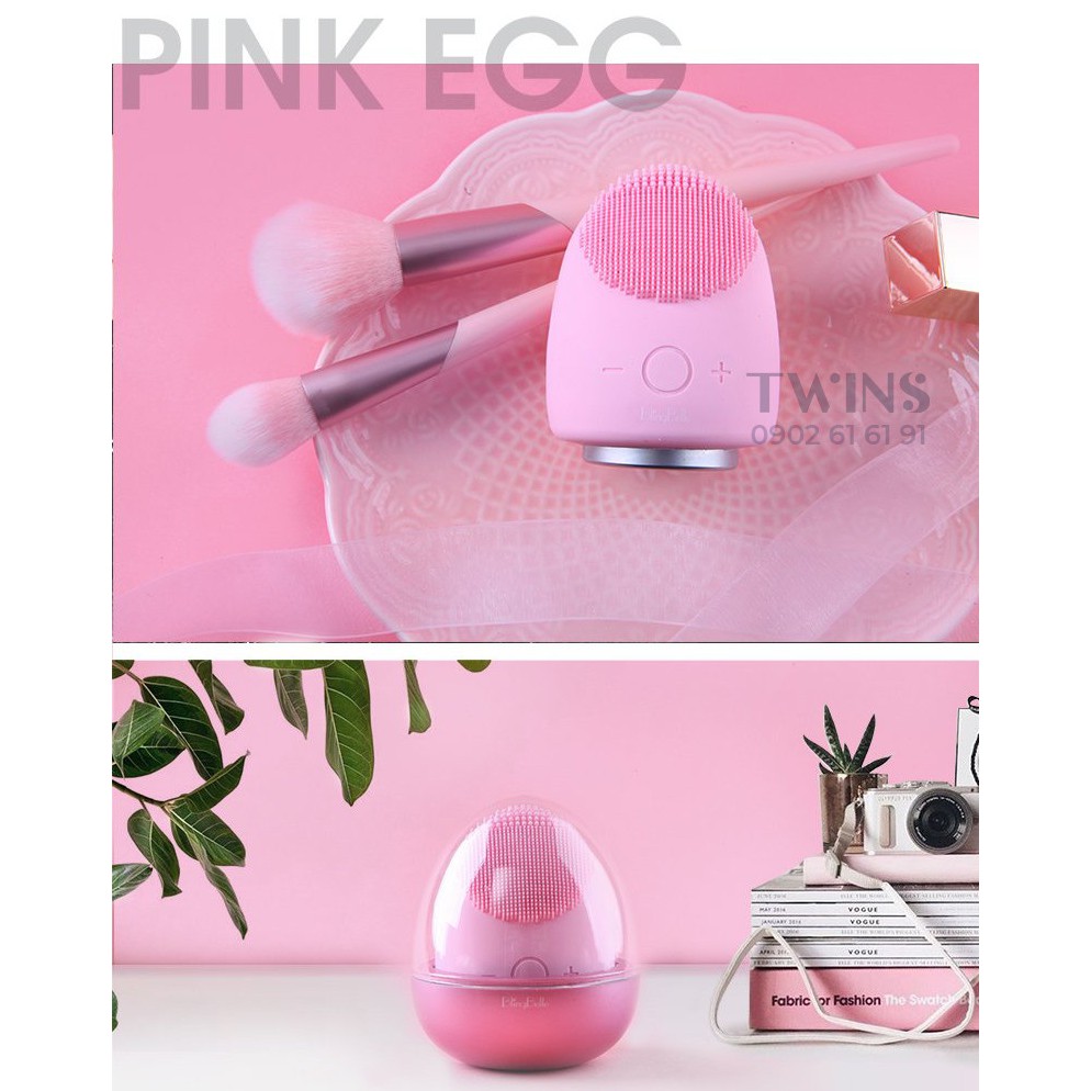 Máy Rửa Mặt + Điện Di Tinh Chất 4 in 1 BlingBelle Máy Tẩy Trang, Làm Sạch, Đẩy Dưỡng Chất, Massage Mặt Ion Eater Egg | BigBuy360 - bigbuy360.vn