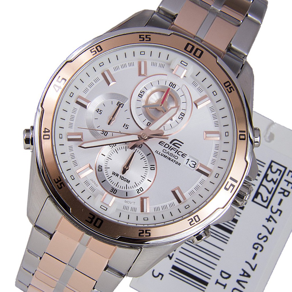 ĐỒNG HỒ NAM CASIO EDIFICE EFR-547SG-7AVUDF chính hãng , 6 kim Thể thao , Đẳng cấp , Chống nước , bảo hành 12 tháng