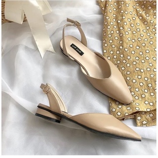 Giày sandal da pu mũi nhọn thời trang nữ
