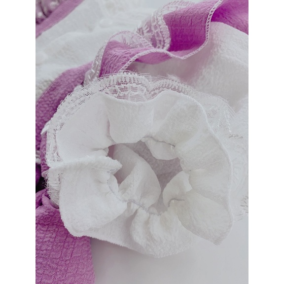 Set đồ sơ sinh, bodysuit tay phồng bé gái sơ sinh 1 2 tuổi MINTSCLOSET Mint's Closet - BS6076