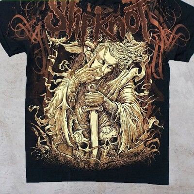 Áo Rock Slipknot OVP 002 in tràn 100% cottong Thailand áo phông rock band tee