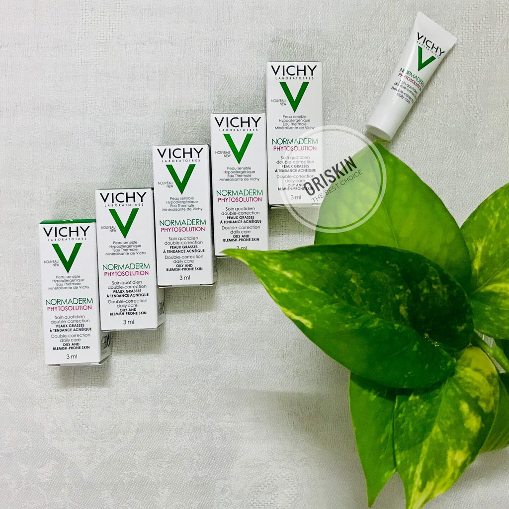 Sample Vichy Chính Hãng- Kem Dưỡng Dạng Gel Sữa Dành Cho Da Mụn Với Tác Động Kép Normaderm Phytosolution 3ml