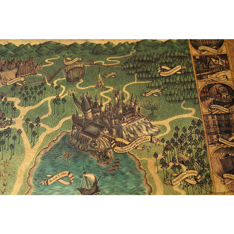 Poster Phim harry potter Treo Tường Kích Thước 27x42cm